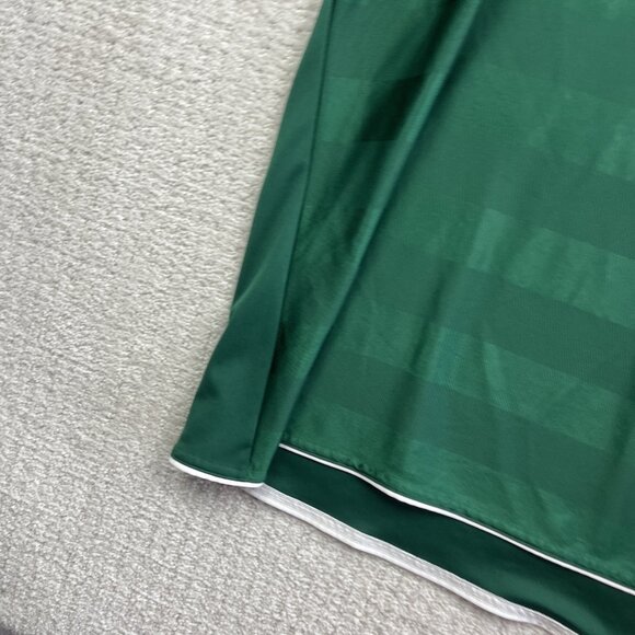 Vintage Y2K Adidas Climalite Soccer Blank Jersey Shirt Men Large XL Lucky Green - Picture 5 of 16